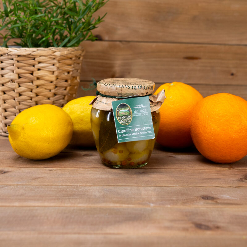 Cebulki Borettane w oliwie extra vergine 280g Frantoio di Sant’Agata d’Oneglia