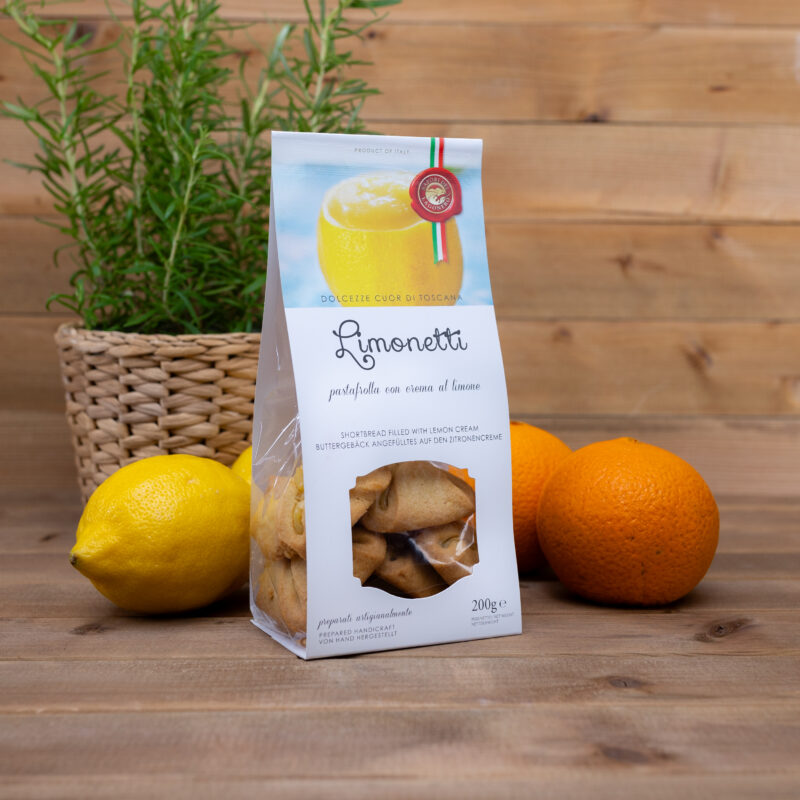 Ciastka kruche Limonetti z kremem cytrynowym 200g Sapori del Lago Nero
