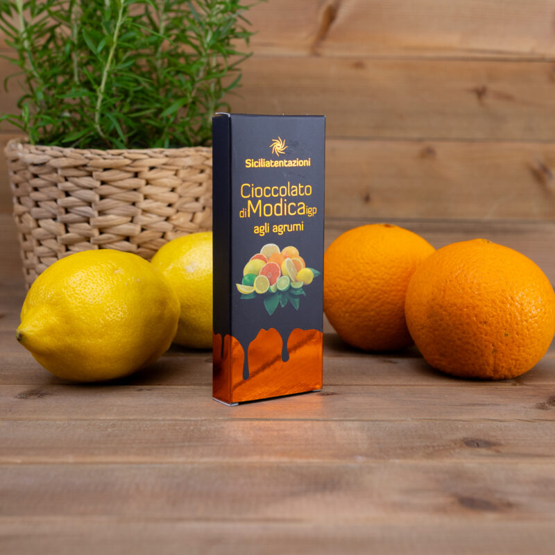 Czekolada z Modica IGP o smaku cytrusów 100g Siciliatentazioni