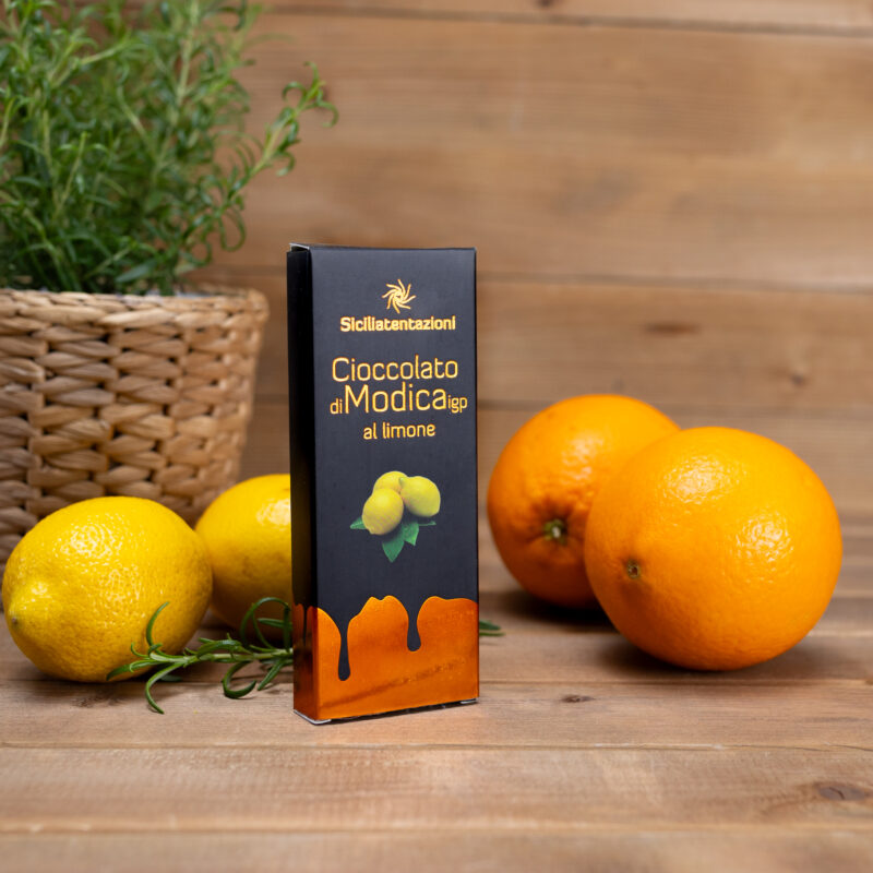 Czekolada z Modica IGP o smaku cytryny 100g Siciliatentazioni