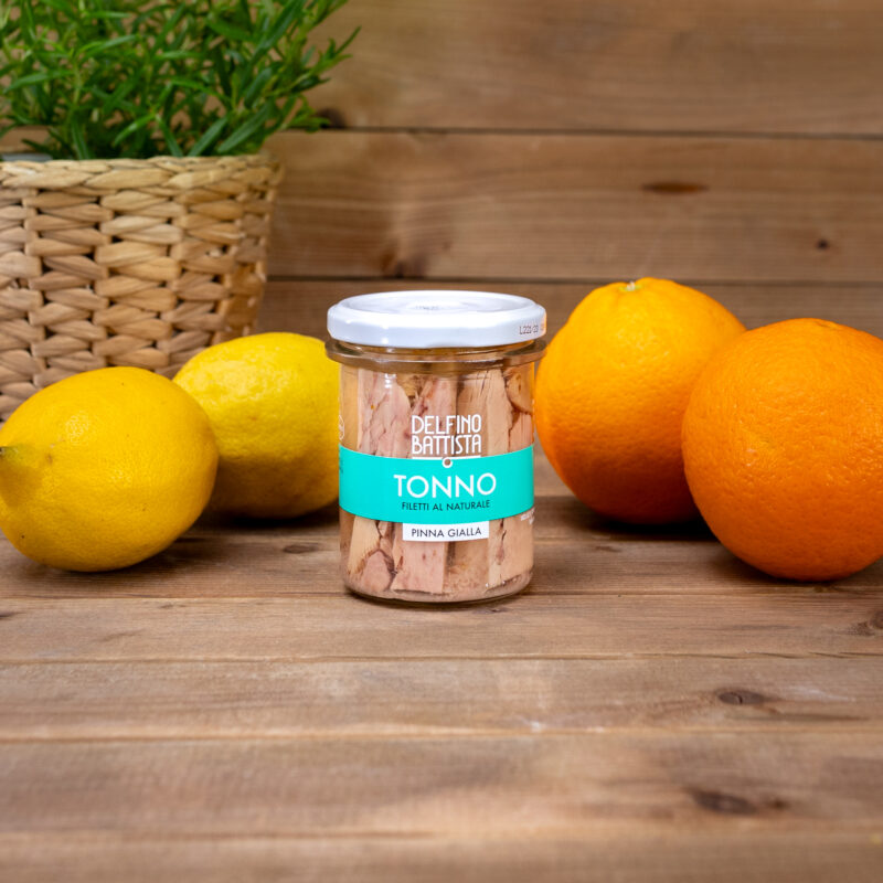 Tuńczyk filety w naturalnej zalewie 190g Delfino Battista