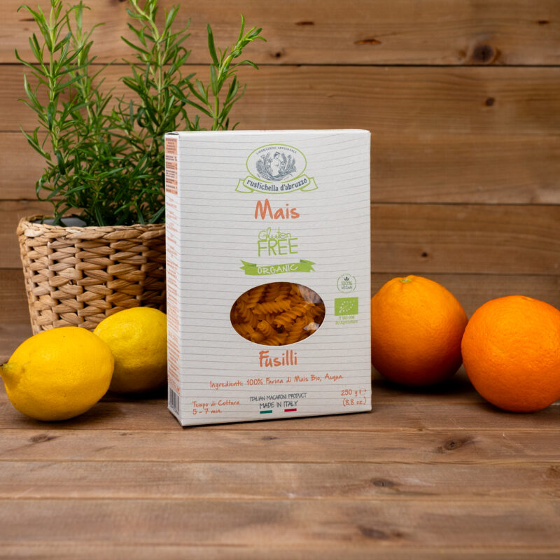 Makaron bezglutenowy Fusilli z kukurydzy BIO 250g Rustichella