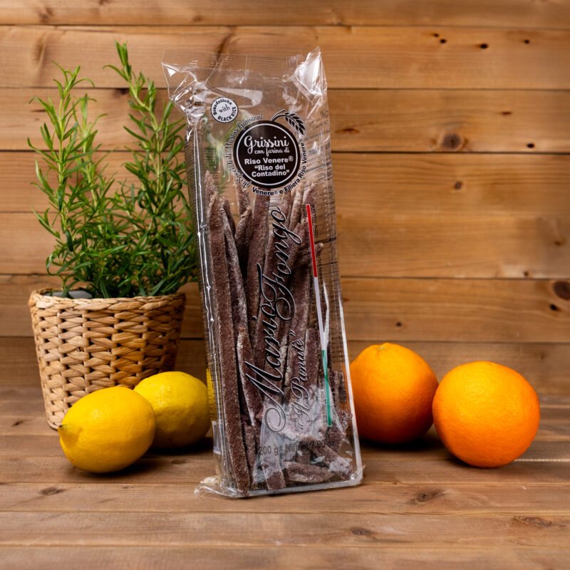 Grissini z czarnego ryżu Venere 200g Mario Fongo