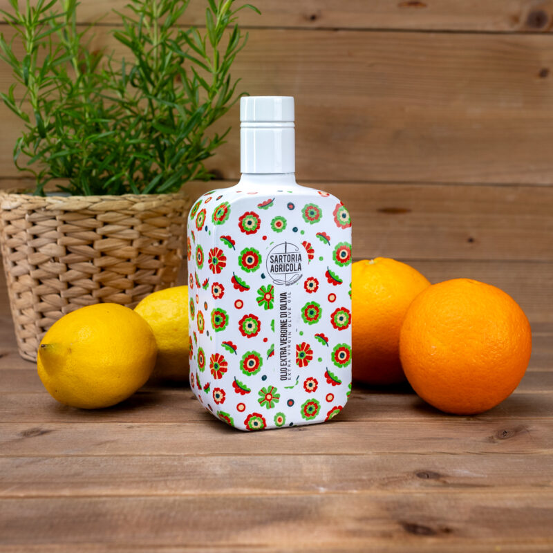 Oliwa extra vergine "fruttato medio" Red bloom 500ml Donna Francesca