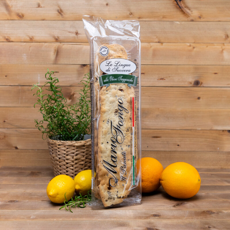 Lingue di suocera z oliwkami Taggiasca 200g Mario Fongo