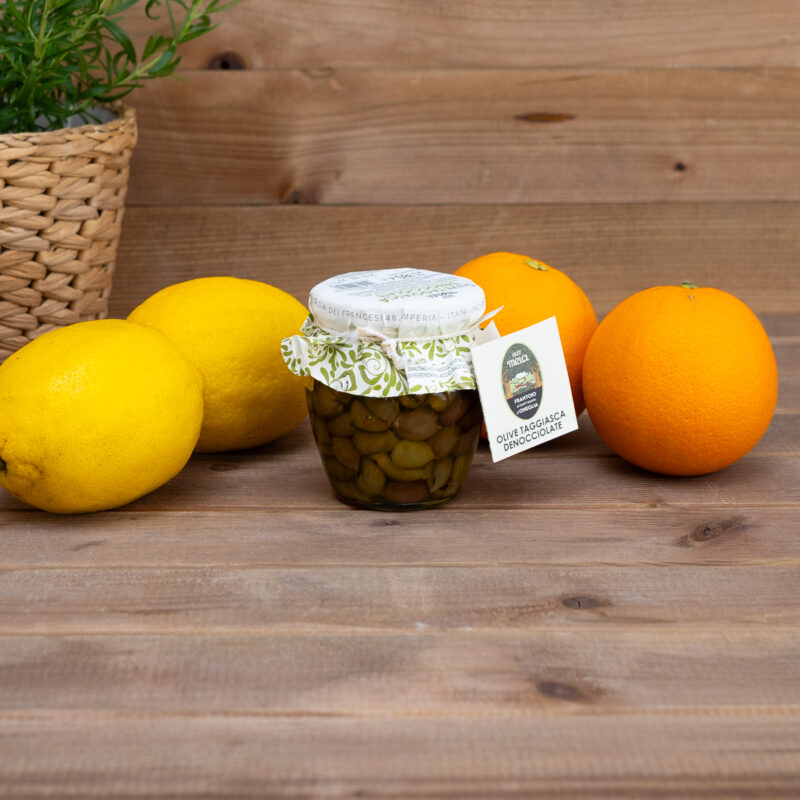 Oliwki Taggiasca drylowane w oliwie extra vergine 180g Frantoio di Sant’Agata d’Oneglia