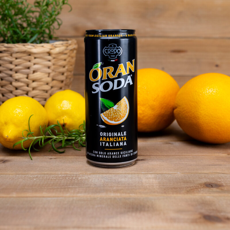 Napój OranSoda 330ml puszka Terme di Crodo