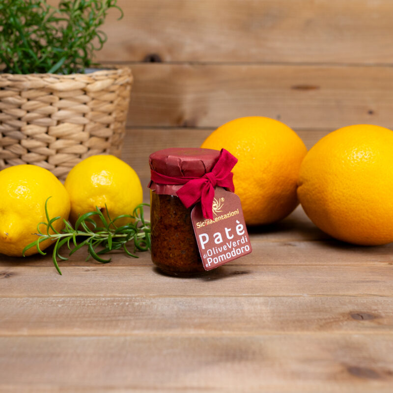 Patè z zielonych oliwek i pomidora 90g Siciliatentazioni