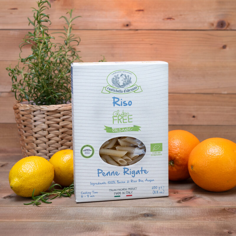 Makaron bezglutenowy Penne Rigate z ryżu BIO 250g Rustichella