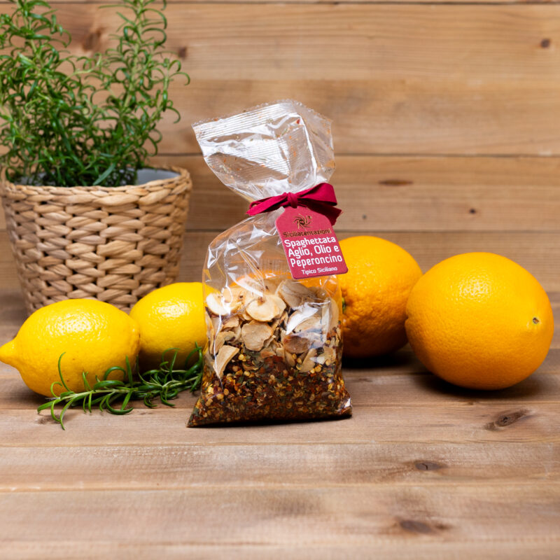 Mieszanka do spaghetti aglio, olio e peperoncino 70g Siciliatentazioni