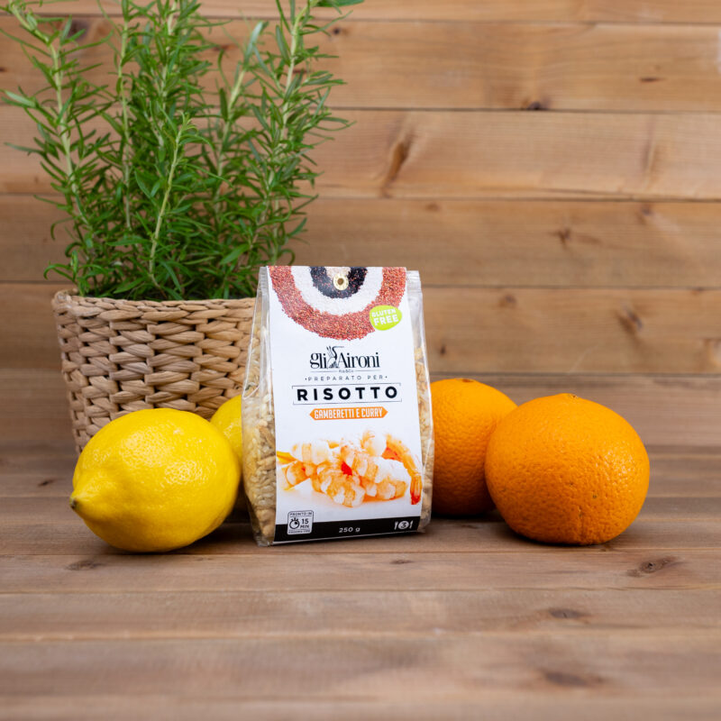 Risotto z krewetkami i curry 250g Gli Aironi