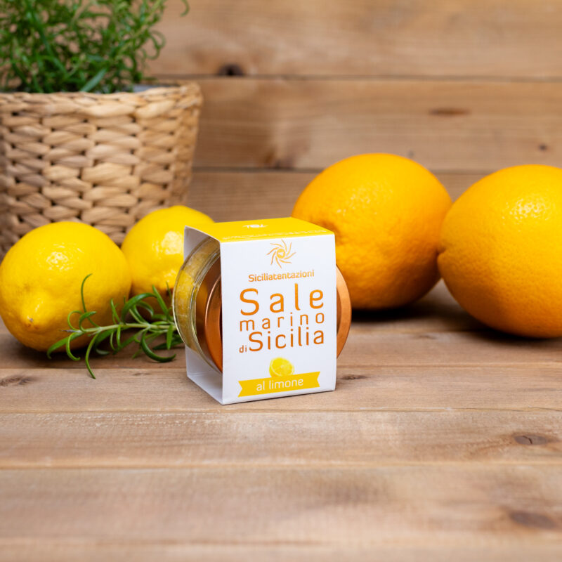 Sól morska z Sycylii aromatyzowana cytryną 100g Siciliatentazioni