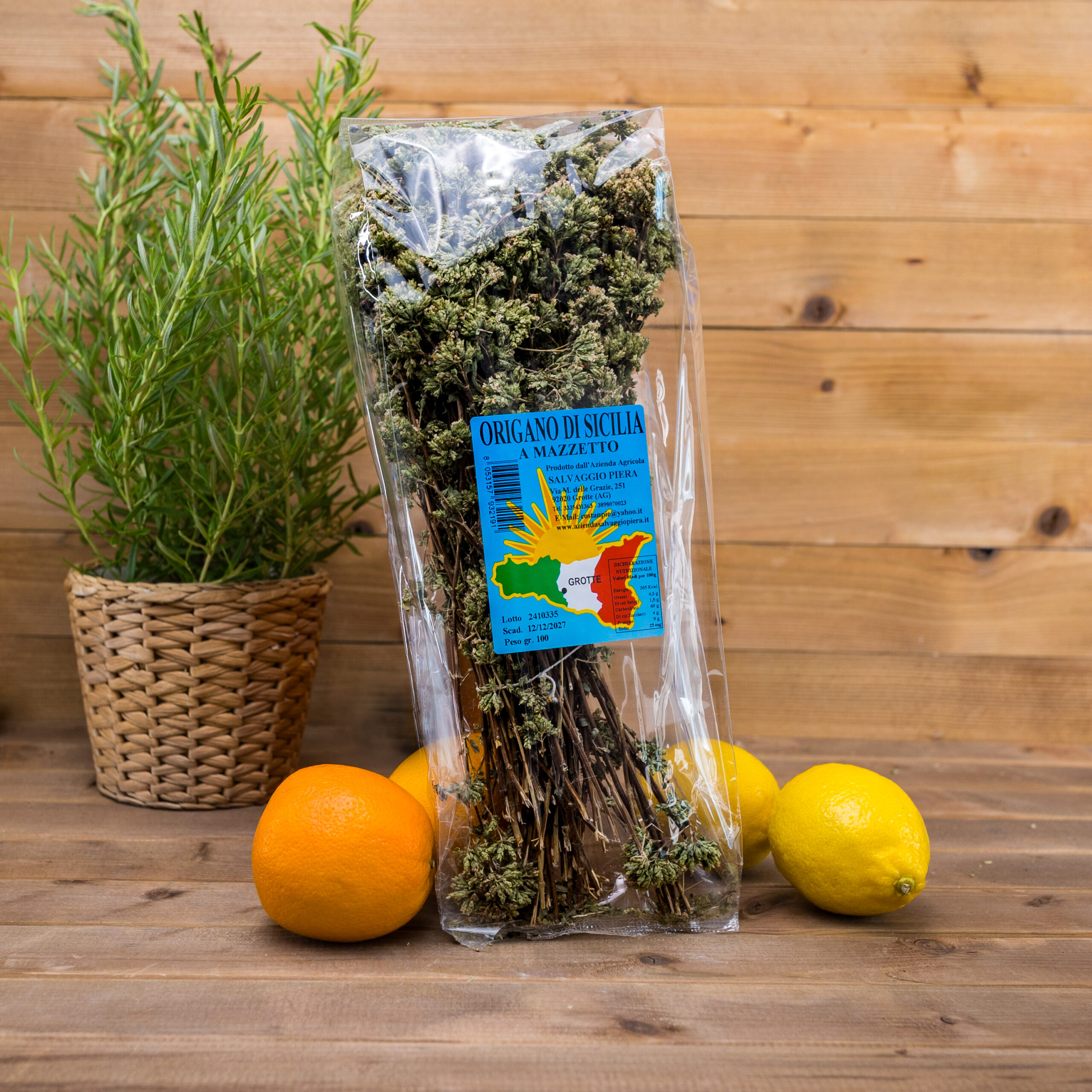 Oregano sycylijskie gałązka 100g Azienda Agricola Salvaggio Piera