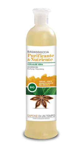 Żel do mycia ciała oczyszczający i odżywczy Anyż & Pomarańcza 500ml Sapone di un Tempo