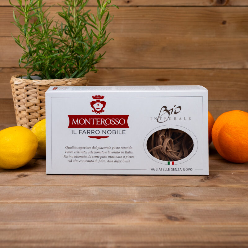 Makaron Tagliatelle pełnoziarniste Bio z orkiszu 250g Monterosso