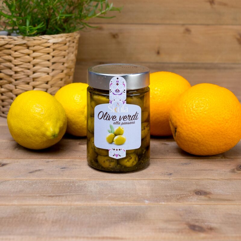 Oliwki zielone Paesana 330g ‘A Ricchigia