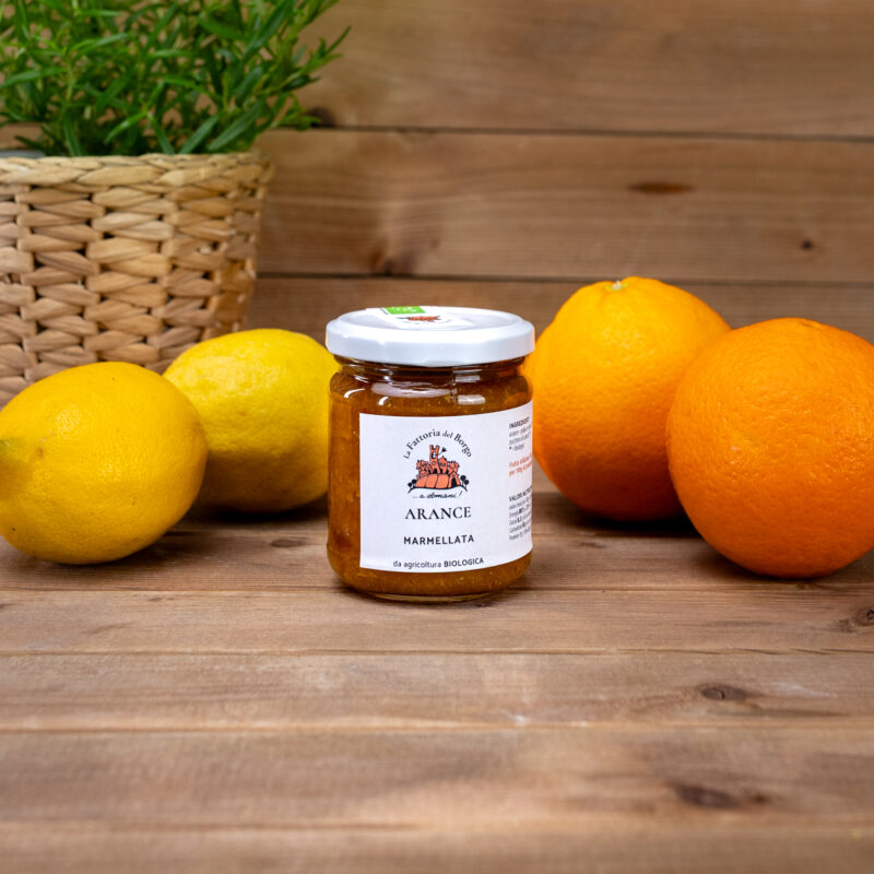 Konfitura z pomarańczy z produkcji ekologicznej 220g Fattoria del Borgo