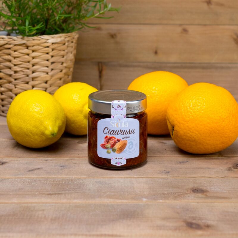 Pesto z suszonych pomidorów, migdałów i kaparów 190g ‘A Ricchigia