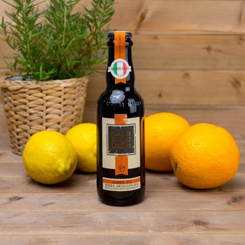 Piwo rzemieślnicze niefiltrowane Rossa 37 300ml Mastri Birrai Umbri
