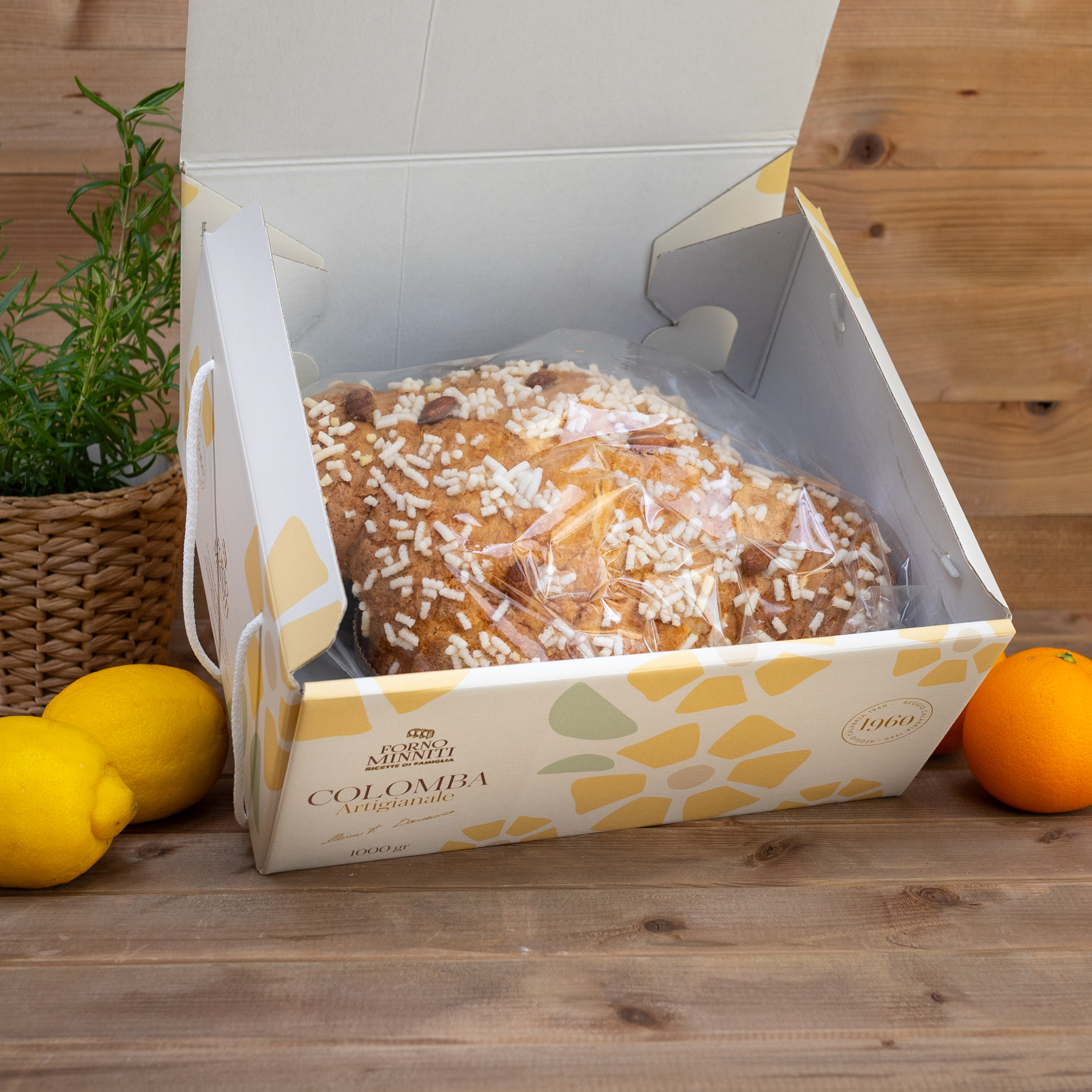 Ciasto Colomba klasyczna 1000 g Forno Minniti - obrazek 2