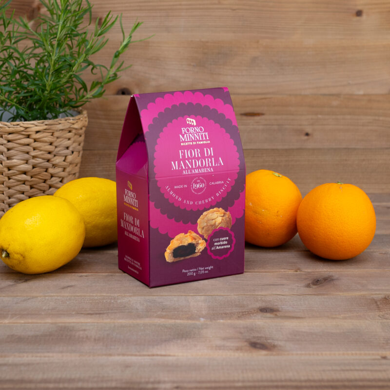 Ciastka Fior di mandorla z wiśnią 200g Forno Minniti