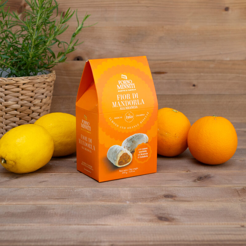 Ciastka Fior di mandorla z pomarańczą 200g Forno Minniti