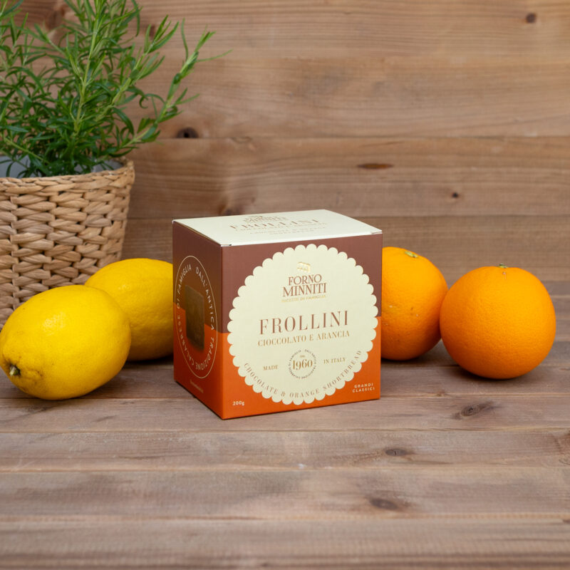 Ciastka Frollini czekoladowo-pomarańczowe 200g Forno Minniti