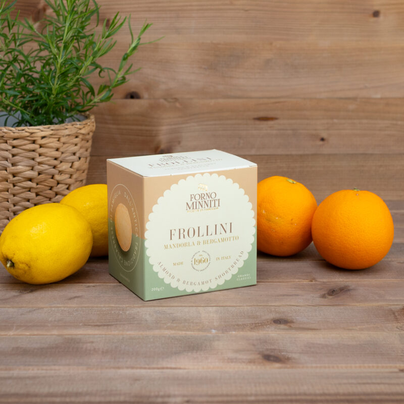 Ciastka Frollini z bergamotką i migdałami 200g Forno Minniti
