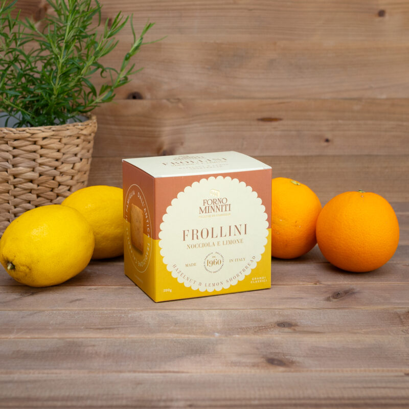 Ciastka Frollini orzechowe z cytryną 200g Forno Minniti